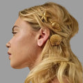 Golden Starfish Duckbill Hair Clip Fashion Hair Accessories for Women & Girls
