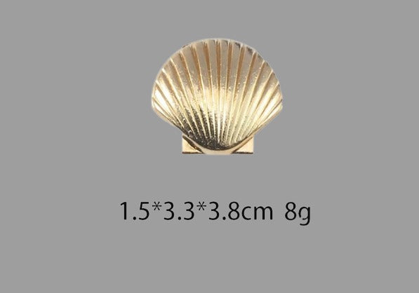 Golden Starfish Duckbill Hair Clip Fashion Hair Accessories for Women & Girls