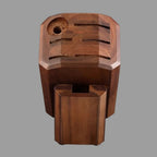 Acacia Wood Knife Block – 8-Slot Kitchen Knife Holder Storage Organizer for Cutlery & Cooking Tools