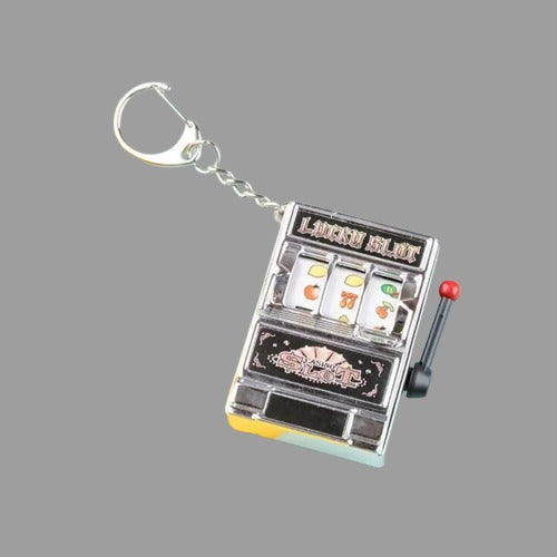 Simple Fashion Trend Slot Machine Keychain, Creative Fruit Machine Toy & Personalized Car Pendant Gift