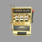 Simple Fashion Trend Slot Machine Keychain, Creative Fruit Machine Toy & Personalized Car Pendant Gift