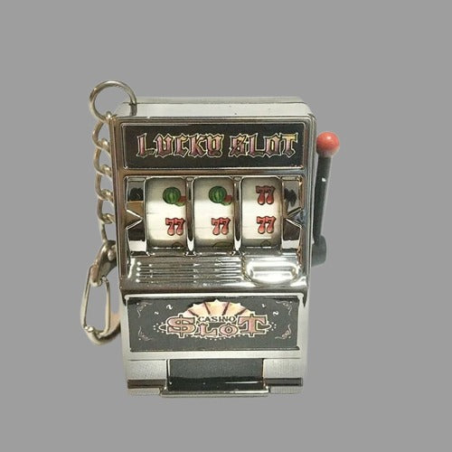 Simple Fashion Trend Slot Machine Keychain, Creative Fruit Machine Toy & Personalized Car Pendant Gift
