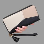 Fashion PU Leather Zipper Wallet Womens Long Purse & Card Holder