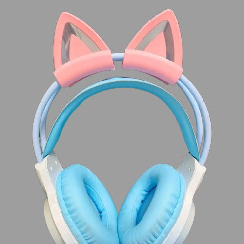 Cute Silicone Cat Ear Headphone Accessories – Lightweight Gaming Headset Decoration Clips