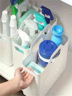 Portable Cleaning Supplies Storage Basket for Home Organization