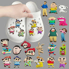 Crayon Shinchan Shoe Charms Cartoon Sneaker Buckle Accessories 10 Pack
