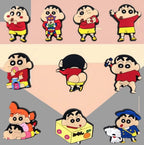 Crayon Shinchan Shoe Charms Cartoon Sneaker Buckle Accessories 10 Pack