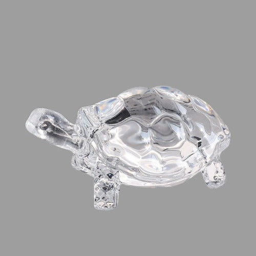 Lucky Crystal Turtle Ornament, Mini Turtle Statue, Home Office Desk Decoration, Home Decor