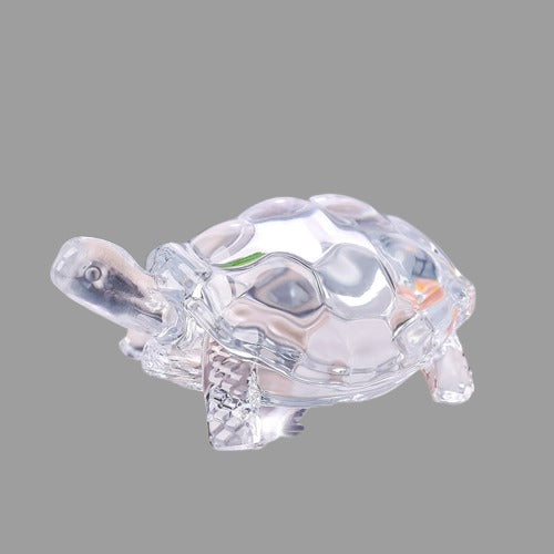 Lucky Crystal Turtle Ornament, Mini Turtle Statue, Home Office Desk Decoration, Home Decor