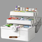 White Large Capacity Medicine Box for Home Medicine Storage Multi Layer Classification Home Medicine Box