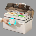 White Large Capacity Medicine Box for Home Medicine Storage Multi Layer Classification Home Medicine Box