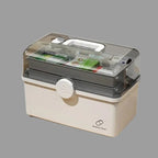 White Large Capacity Medicine Box for Home Medicine Storage Multi Layer Classification Home Medicine Box