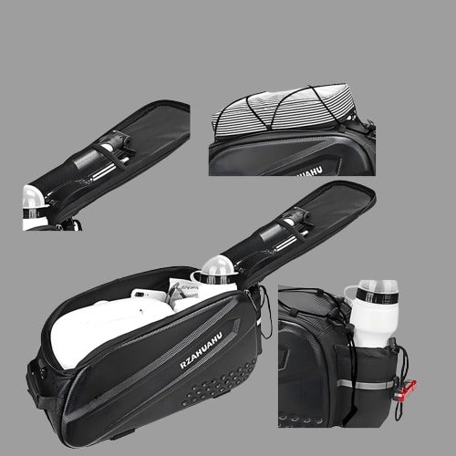 Large Capacity Bicycle Carrier Bag, Fold able Bike Bags, Waterproof Rear Seat Basket, Pannier Trunk, Saddle Bags