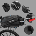 Large Capacity Bicycle Carrier Bag, Fold able Bike Bags, Waterproof Rear Seat Basket, Pannier Trunk, Saddle Bags