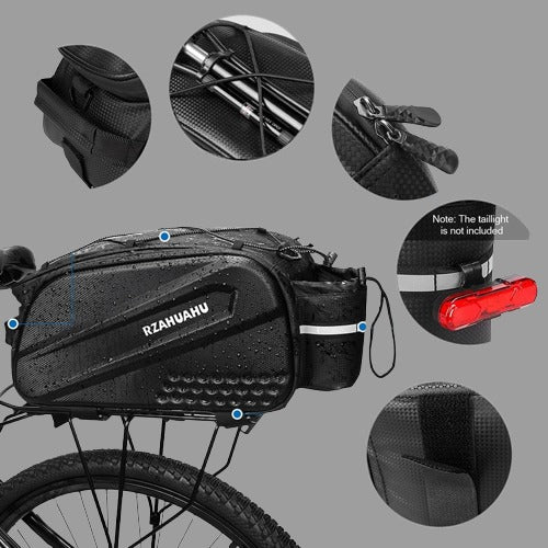 Large Capacity Bicycle Carrier Bag, Fold able Bike Bags, Waterproof Rear Seat Basket, Pannier Trunk, Saddle Bags