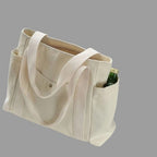 Canvas Tote Bags for Work, Commuting Carrying Bag, Student Shoulder Bag
