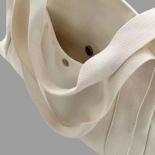 Canvas Tote Bags for Work, Commuting Carrying Bag, Student Shoulder Bag