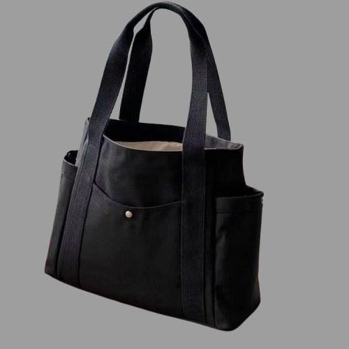 Canvas Tote Bags for Work, Commuting Carrying Bag, Student Shoulder Bag