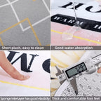 FloralWelcome AntiSlip Doormat for Home and Garden